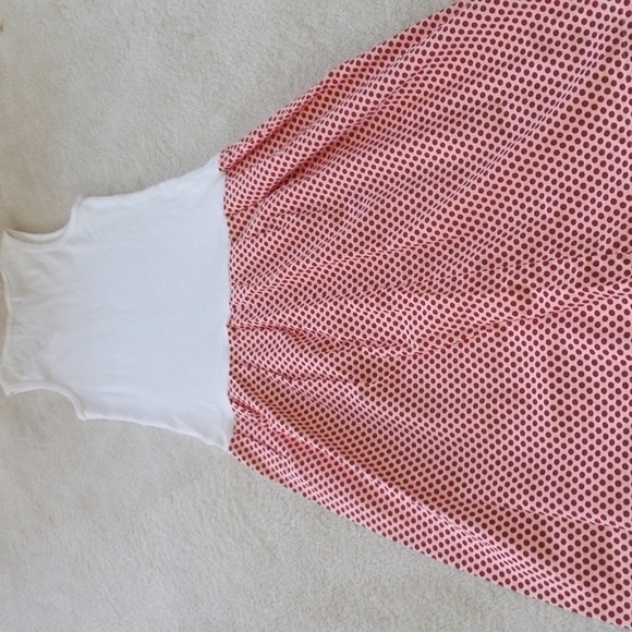 Girls Valentines Red & White Polka Dot Tank Top Puppy Love Sundress - Picture 7 of 9